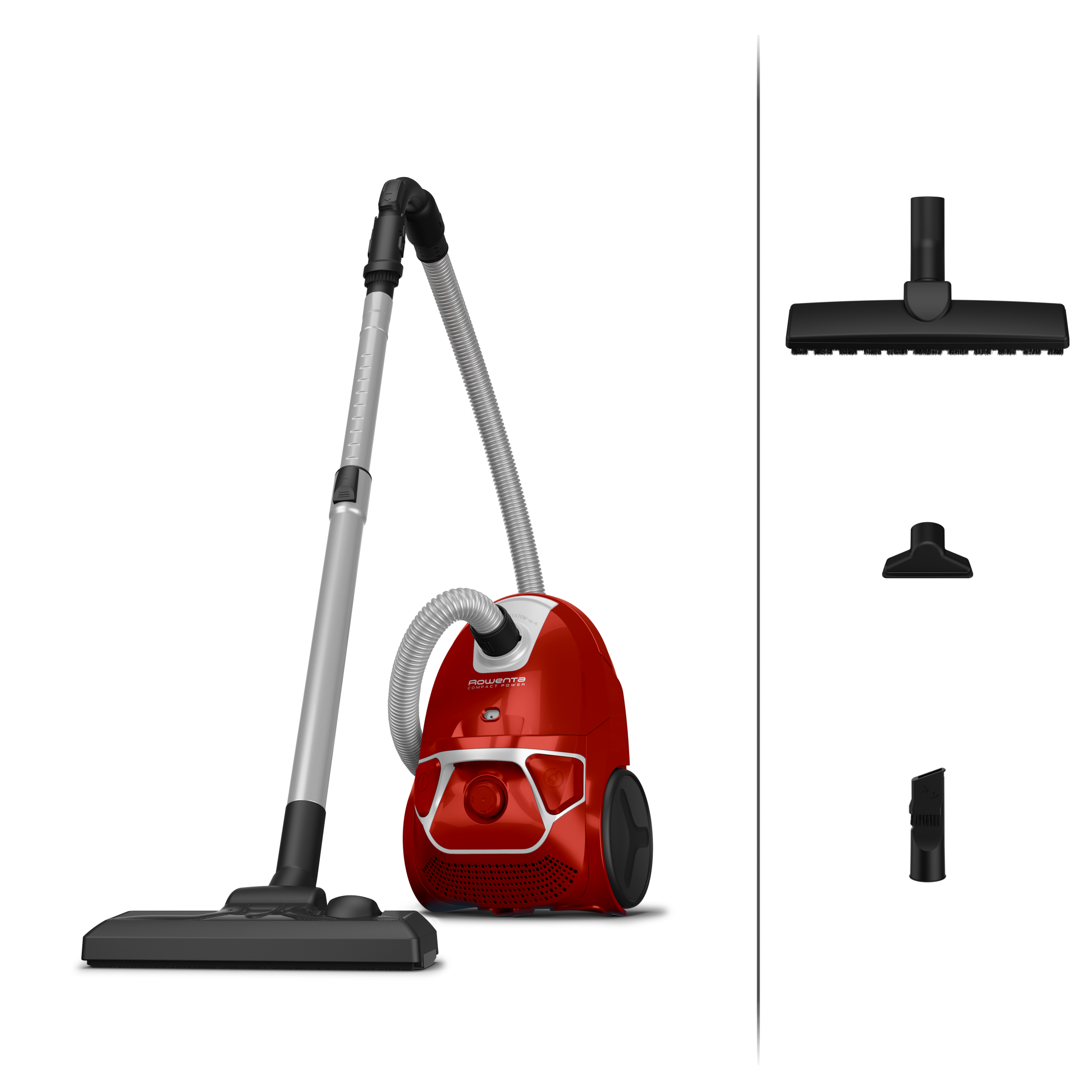 COMPACT POWER ROJO + 3 ACCESORIOS