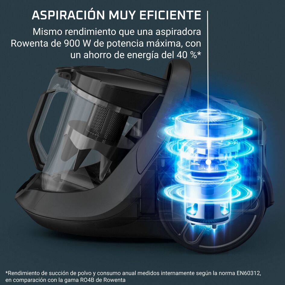 Green Force Cyclonic Effitech®+, Aspiradora sin bolsa, 900 W, Animal Care