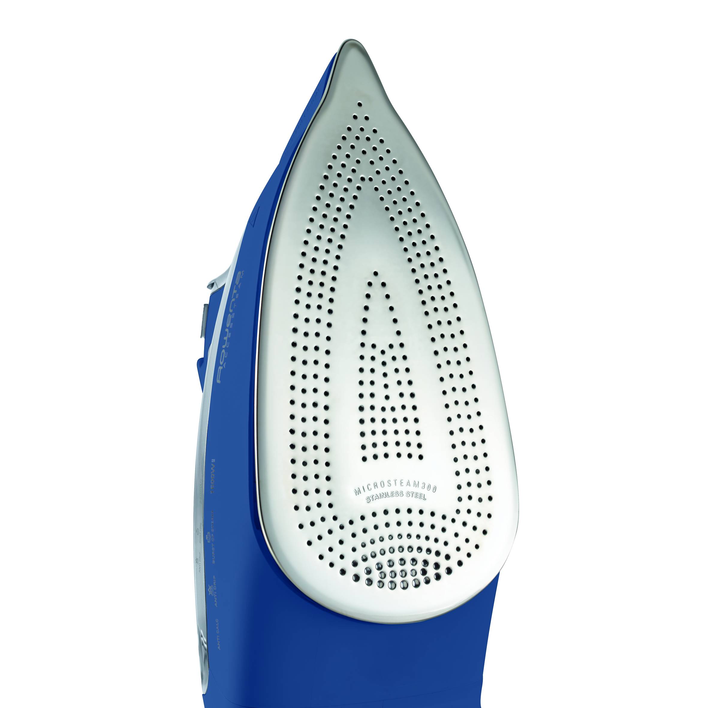 Effective + de Rowenta +, Plancha de vapor, 2400 W de potencia, golpe de vapor de 120 g/min, ajustes fáciles de usar, función de vapor automático, suela de acero inoxidable,