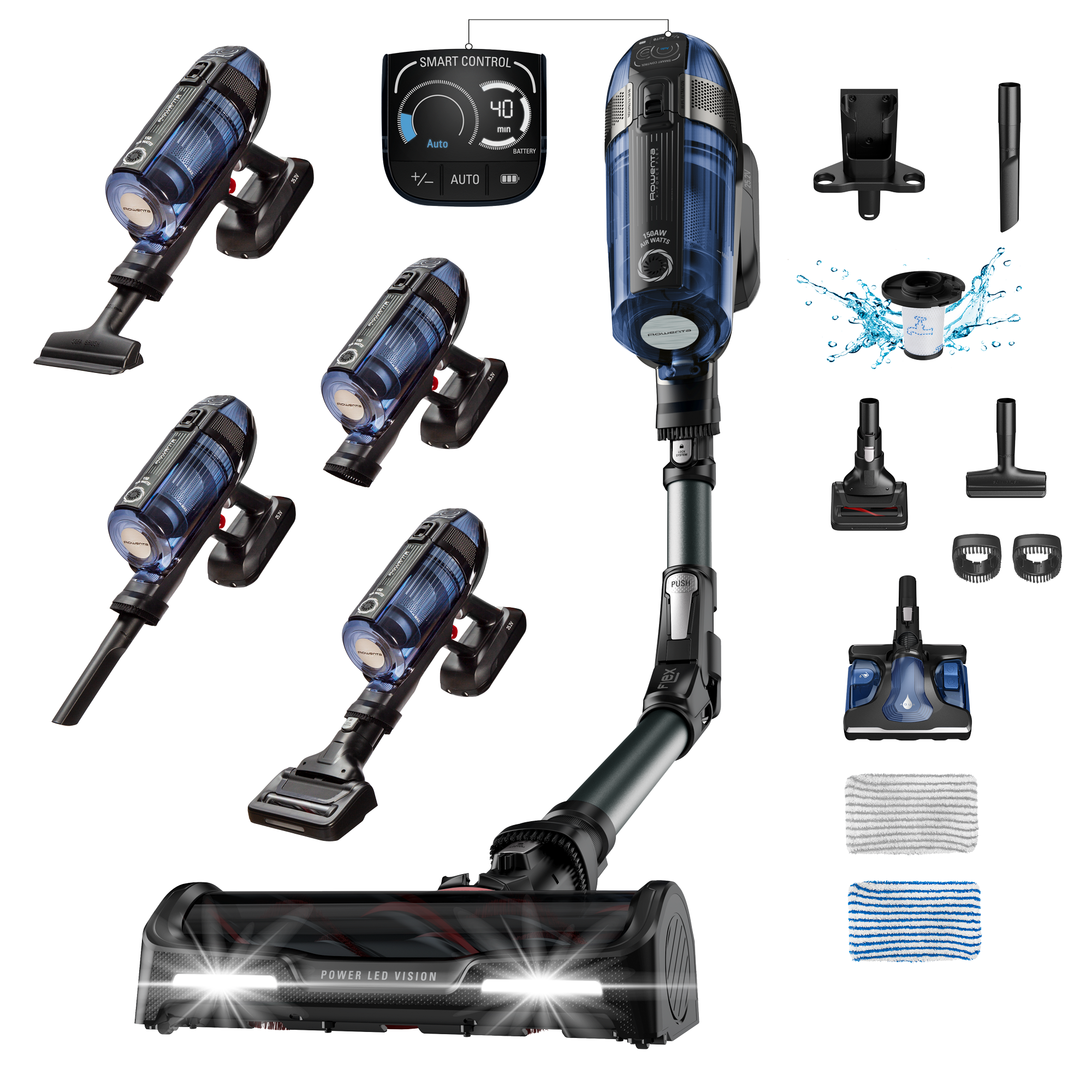 X-Force Flex 12.60, Aspiradora sin cable, Tecnología Aqua