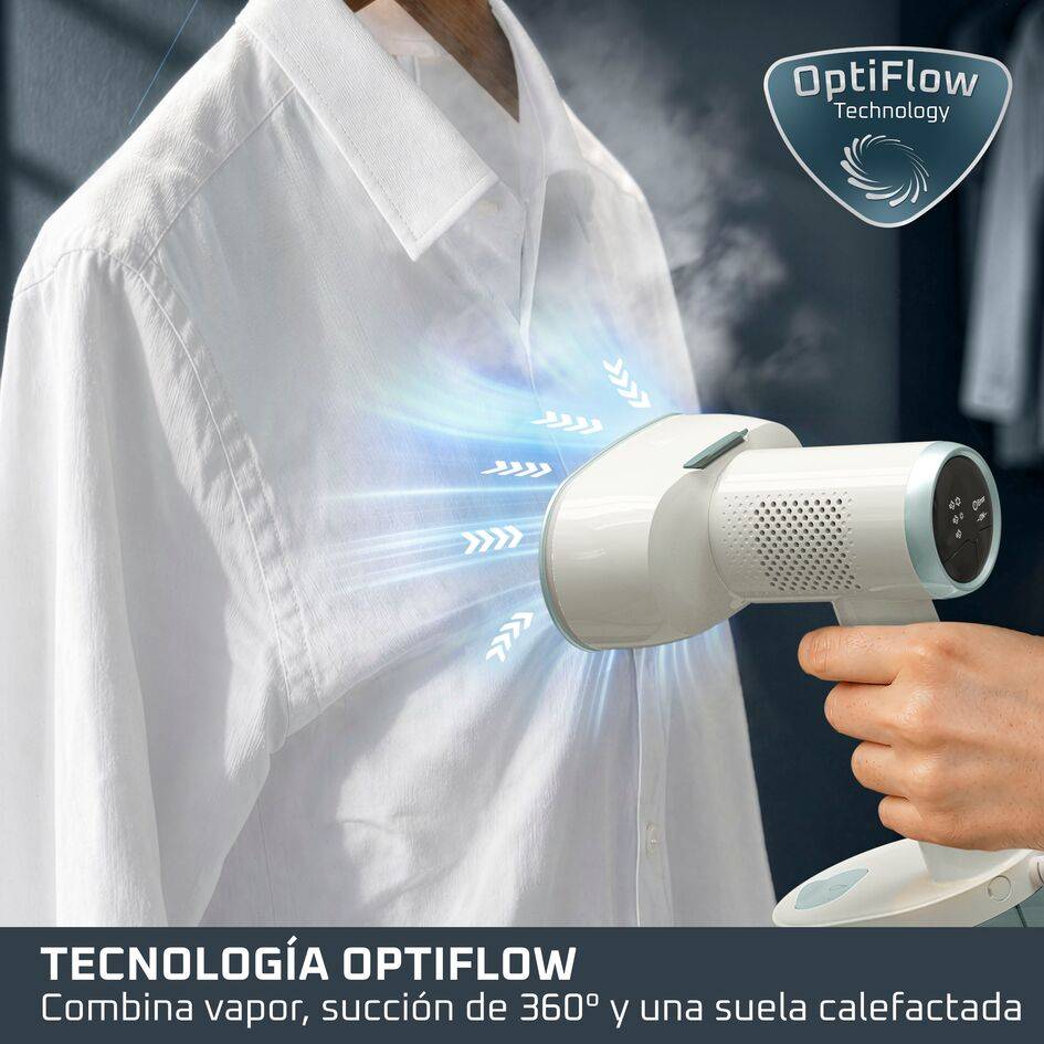 AeroSteam S de Rowenta, Vaporizador De Prendas Con Succión, 3 Modos, Tecnología de Succión OptiFlow, Calentamiento Rápido