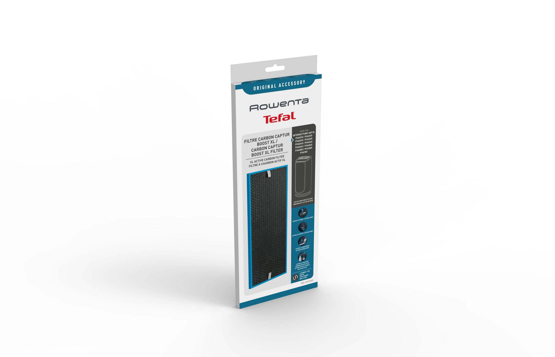 FILTRO DE REFUERZO XL CARBON CAPTUR XD7161E0 para Intense Pure Air XL