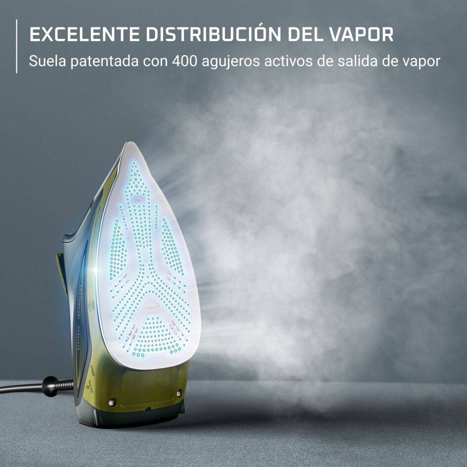 Energy Force 70 de Rowenta, Plancha de vapor, potente golpe de vapor de 200&nbsp;g/min, ahorro de energía