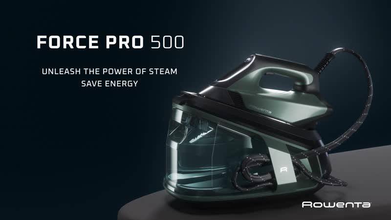 Force Pro 500 de Rowenta, Centro de planchado, golpe de vapor de 600 g/minuto, 8 bares, tecnología Quicksteam, ahorra energía
