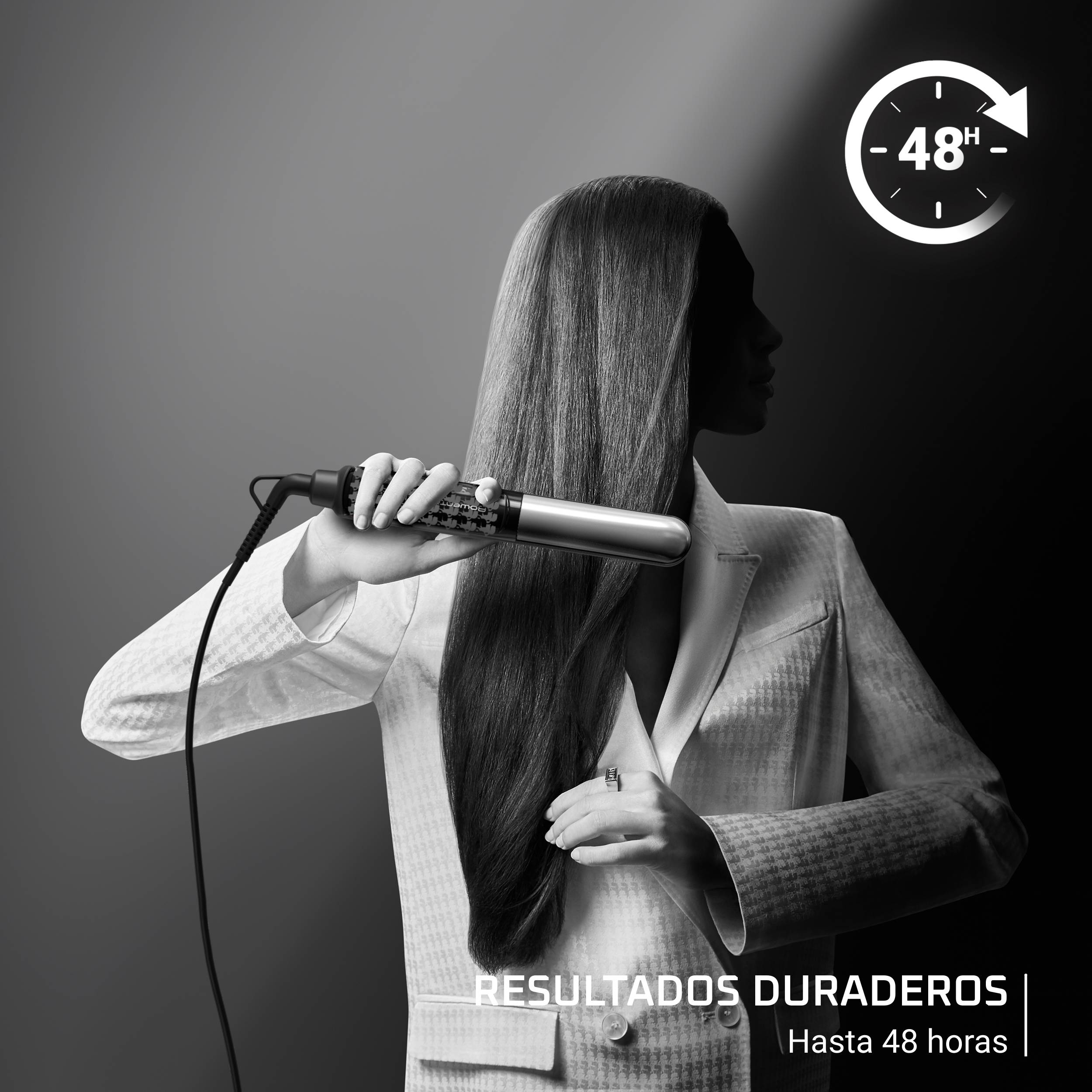 Thermostyle Karl Lagerfeld, Plancha de pelo, Alisado y rizado 2 en 1, Tecnología Iónica