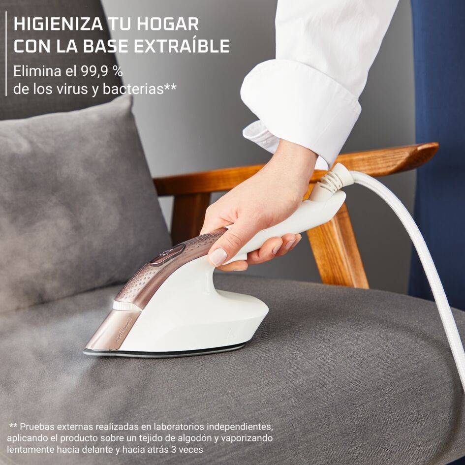 IXEO Vision de Rowenta, Plancha y Cepillo de vapor todo en uno, Tabla multiposición, LED Vision, Salida de vapor de hasta 80&nbsp;g/min y un potente golpe de vapor de 200&nbsp;g/min, QR1811F0