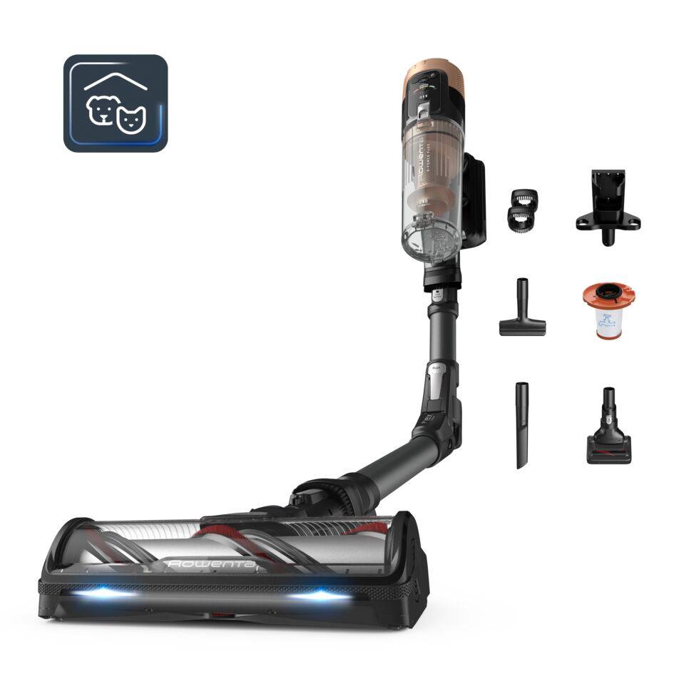 X-Force Flex 14.80 de Rowenta, Aspiradora Escoba Sin Cable, 240 AW, 1 h 30 min Autonomía, Animal Care