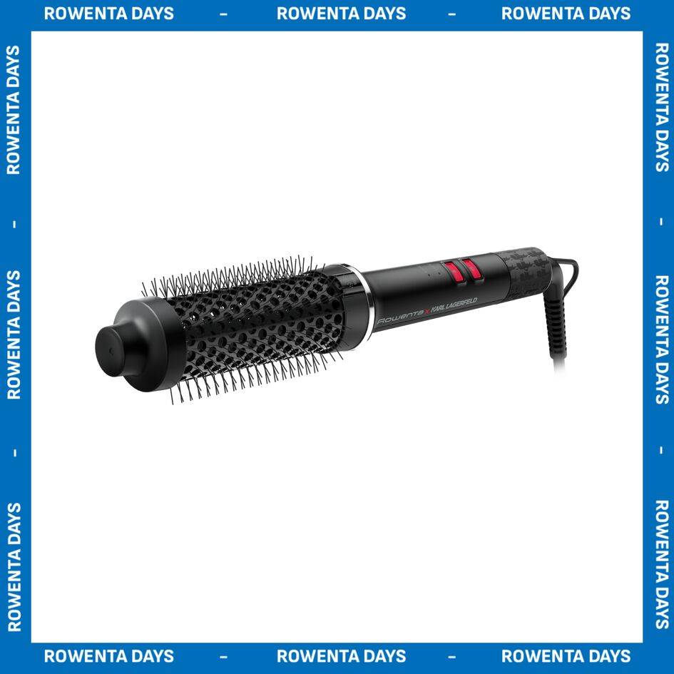 Powerbrush de Rowenta x Karl Lagerfeld, Cepillo térmico, Peinado de calidad de peluquería, 38 mm