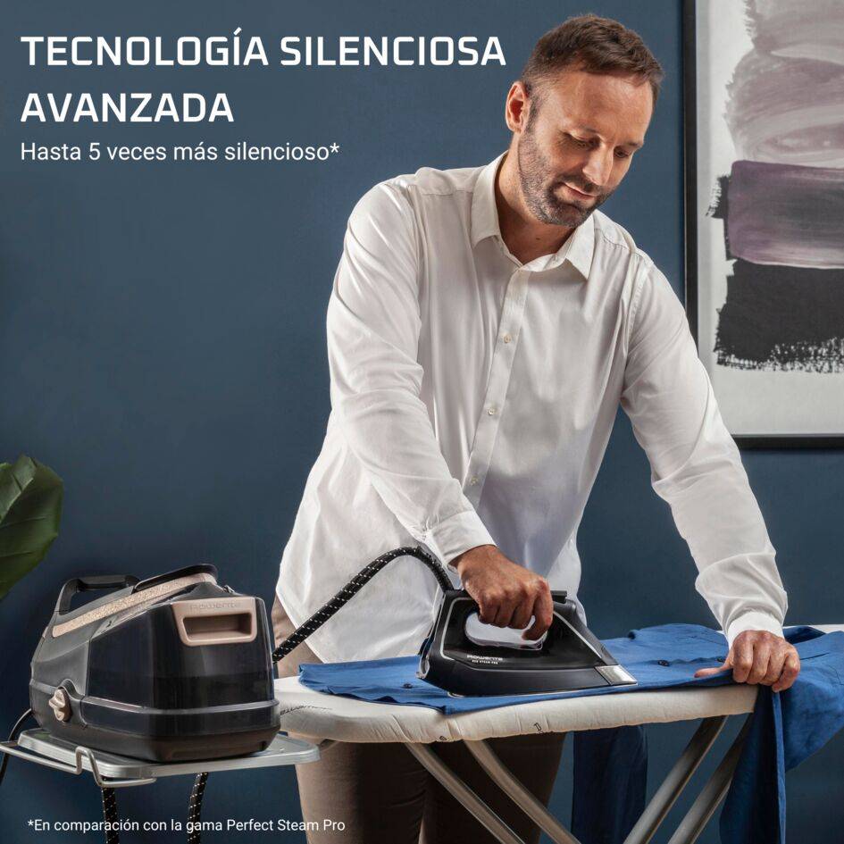 Eco Steam Pro, Centro de planchado, 8 bares, golpe de 580 g/min, modo Eco