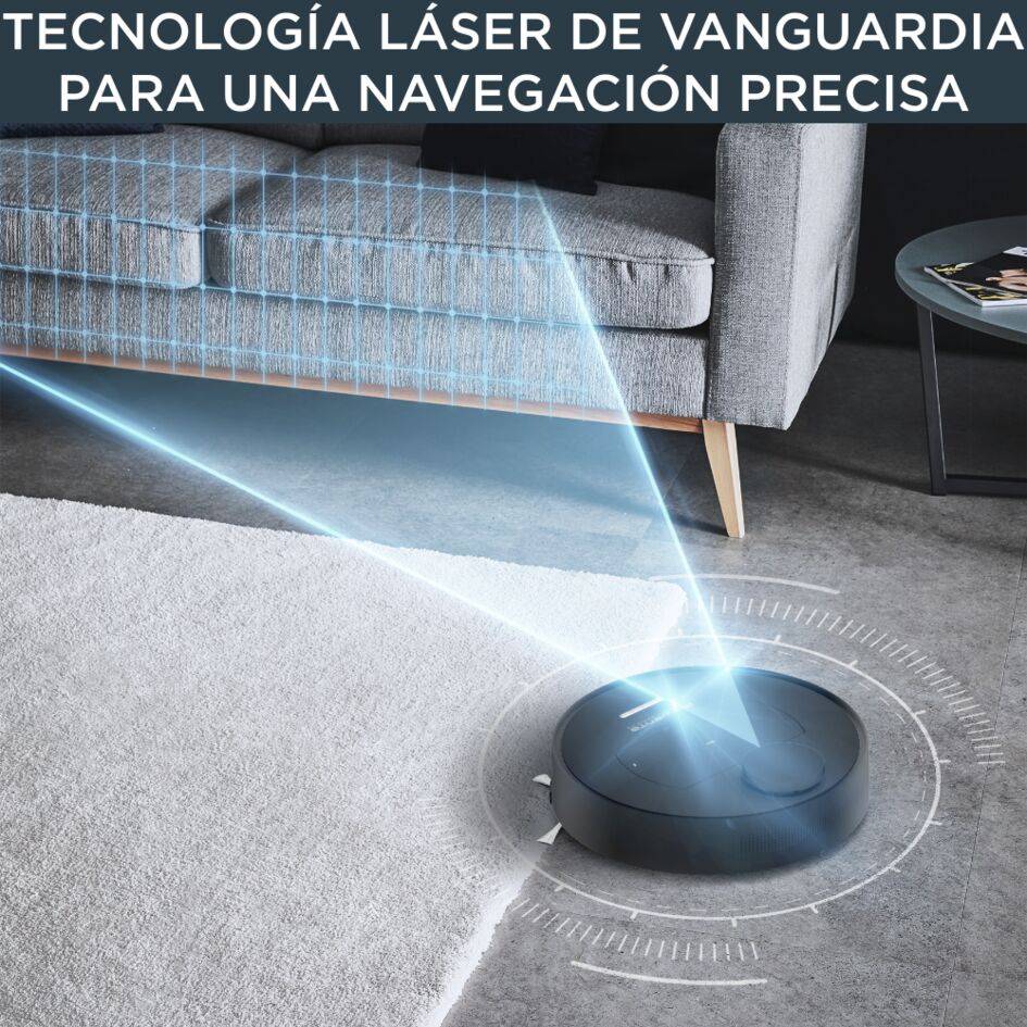 X-plorer Serie 75 de Rowenta, navegación ultraprecisa, ajustes personalizados, limpieza 4 en 1, modelo para pelo animal, compatible con smartphone y asistente de voz, app gratis para móviles