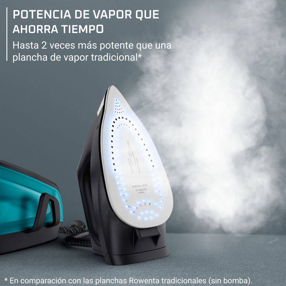 Essential de Rowenta, Centro de planchado, potente salida de vapor, diseño muy compacto