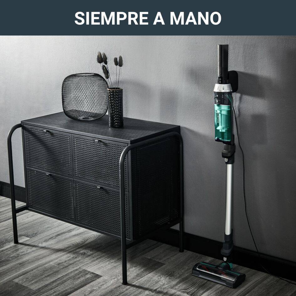 X-Nano de Rowenta, Aspiradora escoba sin cable, extremadamente ligera, aspiradora de mano de 1 Kg, limpieza todo en uno convertible, diseño compacto,&nbsp;autonomía de 40 minutos, base de carga, RH1127WO