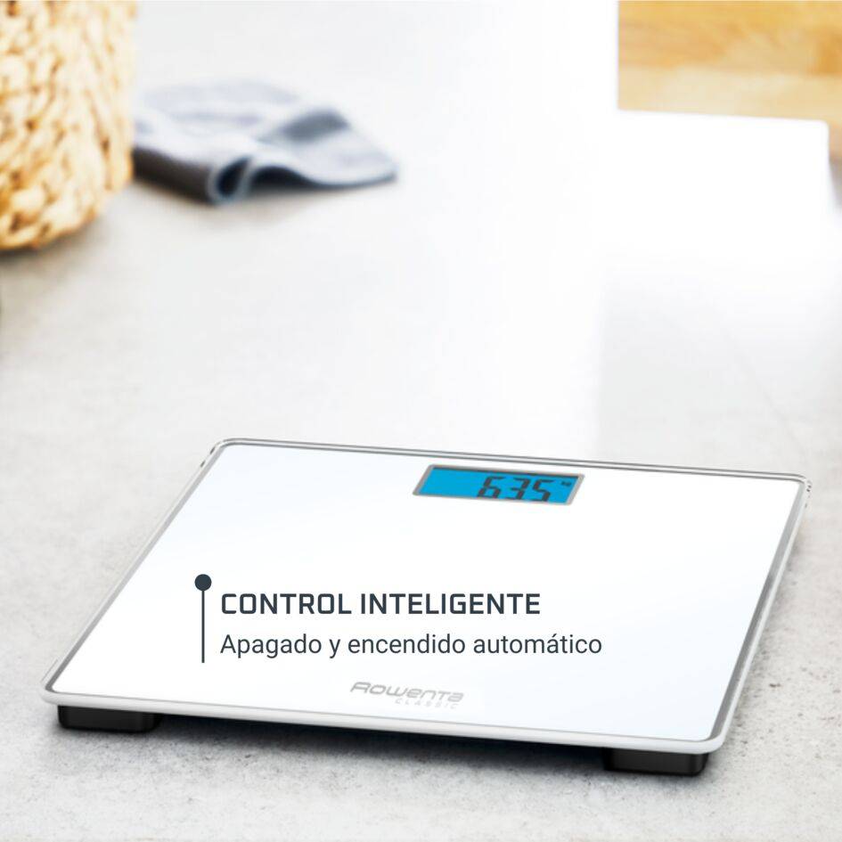 Classic, báscula digital, blanca