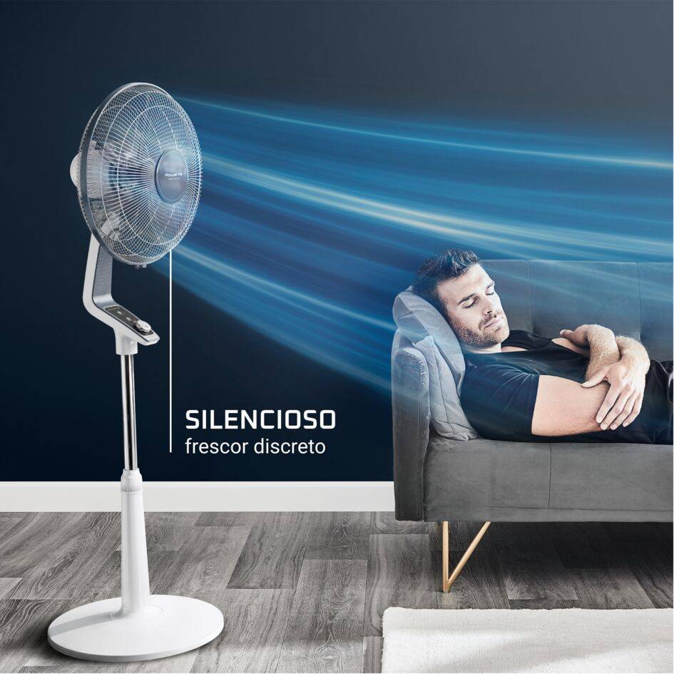 Turbo Silence, Ventilador de pie, Blanco