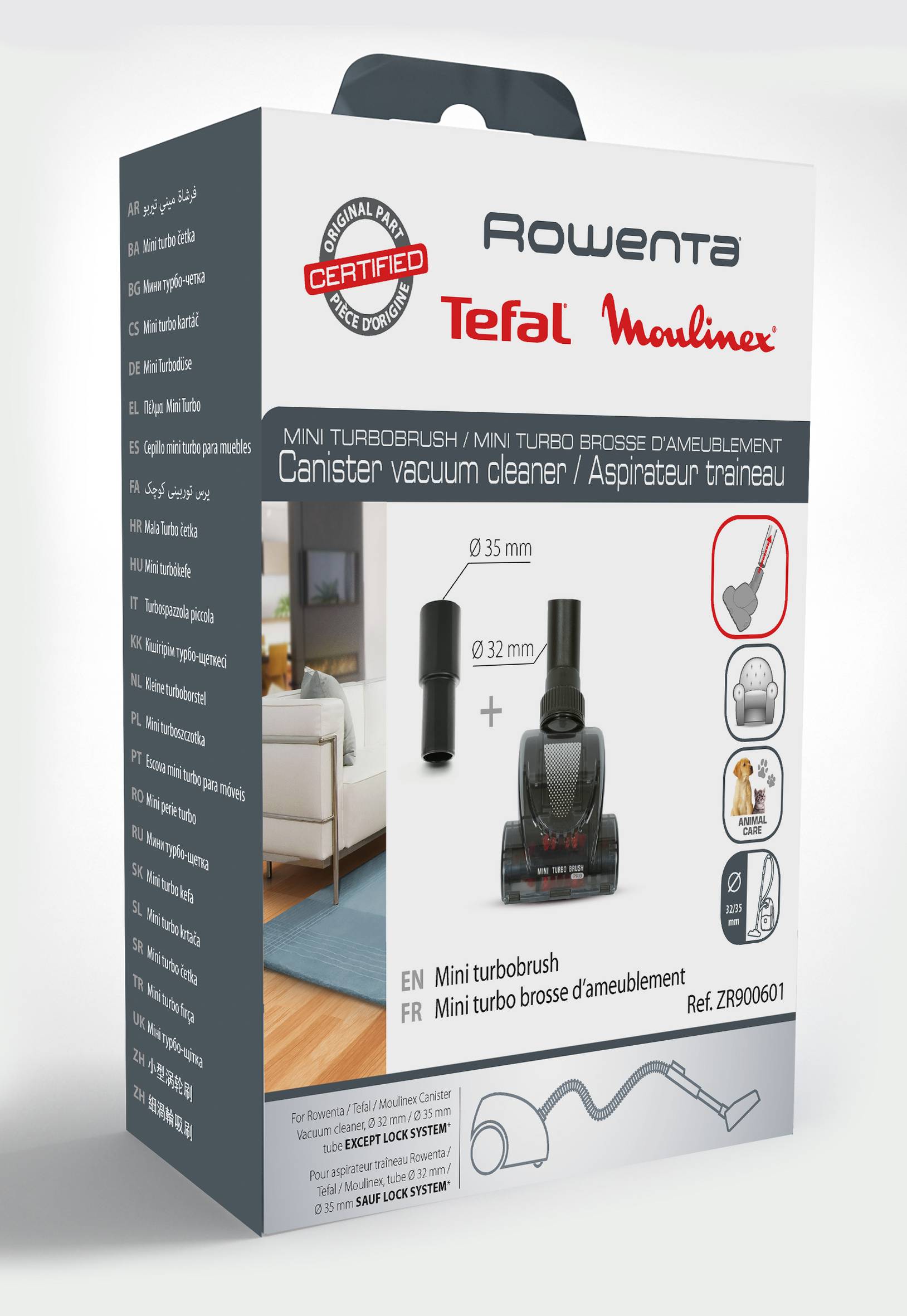 Cepillo miniturbo para aspiradora ZR900601