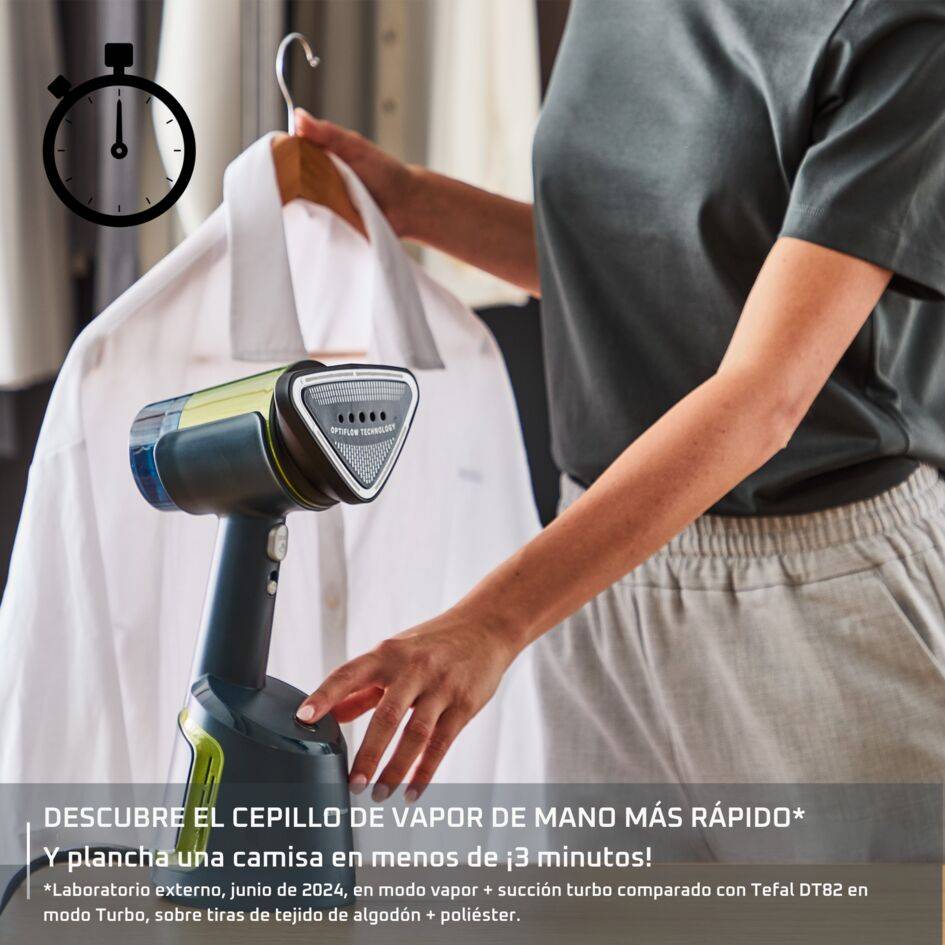 AeroSteam de Rowenta, Cepillo de vapor de mano, Tecnología OptiFlow, Depósito de 100 ml, Resultados rápidos y fáciles con una sola pasada