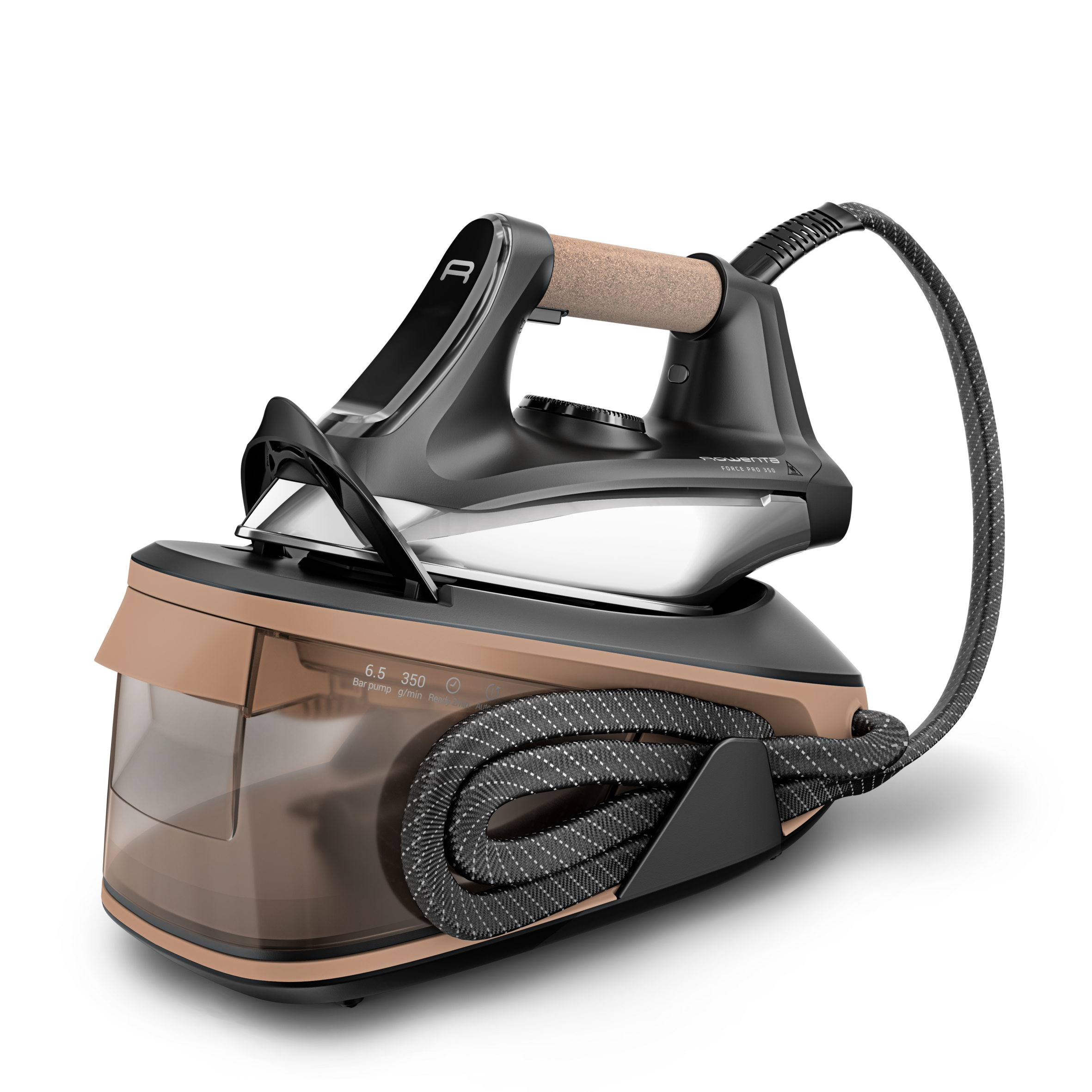 Force Pro 350 de Rowenta, Centro de Planchado, 2400 W, 120 g/min de vapor, golpe de 350 g/min, 6,5 bar