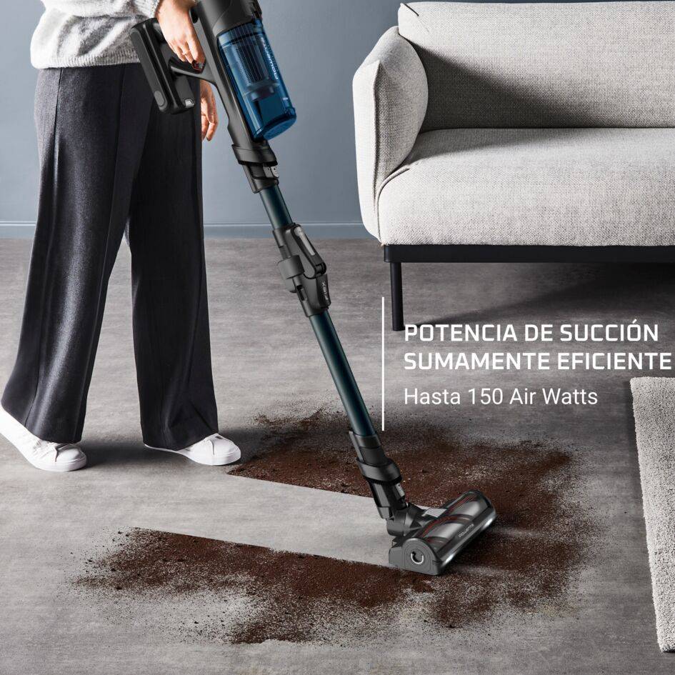 X-Force Flex 13.60 de Rowenta, Aspiradora escoba sin cable, 2 en 1, 60 min de autonomía, Modelo Animal Aqua, 150 airwatts, Potencia de limpieza extrema