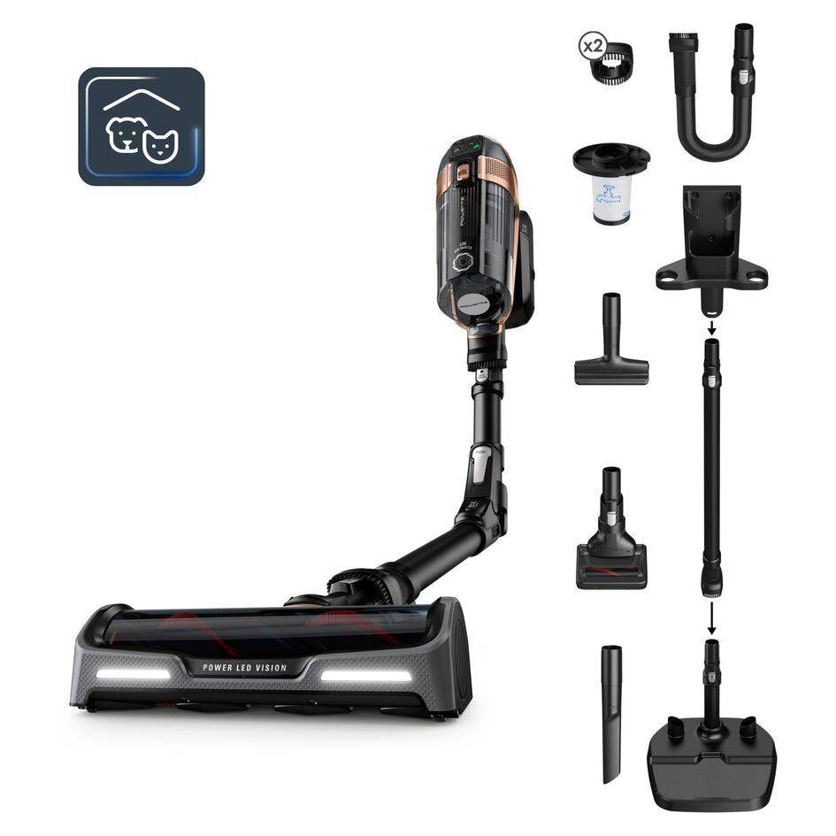 X-Force Flex 15.60, Aspiradora sin cable, 230 airwatts, Batería 32,4 V, Hasta 1 hora y 25&nbsp;minutos de Autonomía