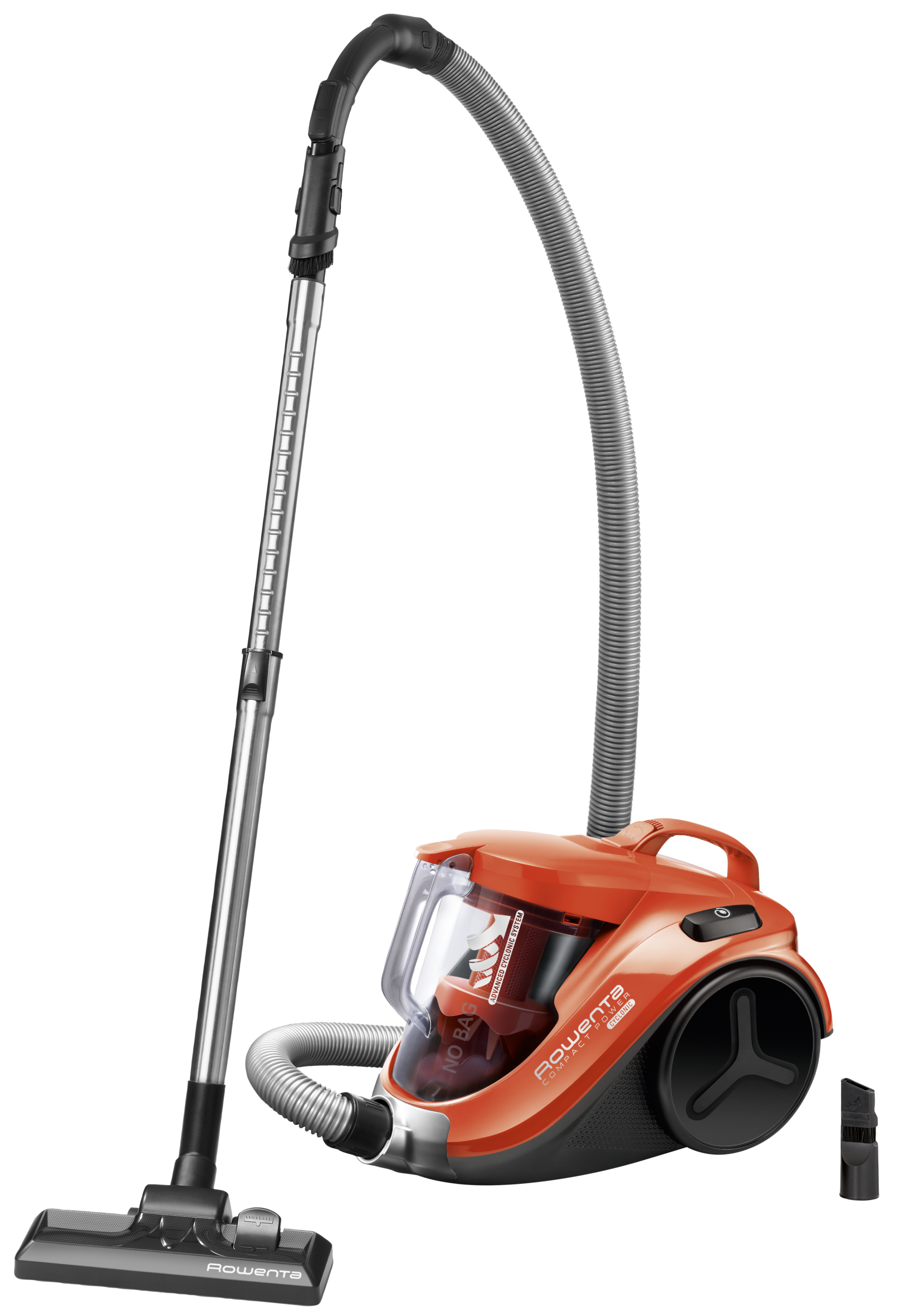 COMPACT POWER CYCLONIC CLASSIC NEGRO Y NARANJA + 1 ACCESORIO