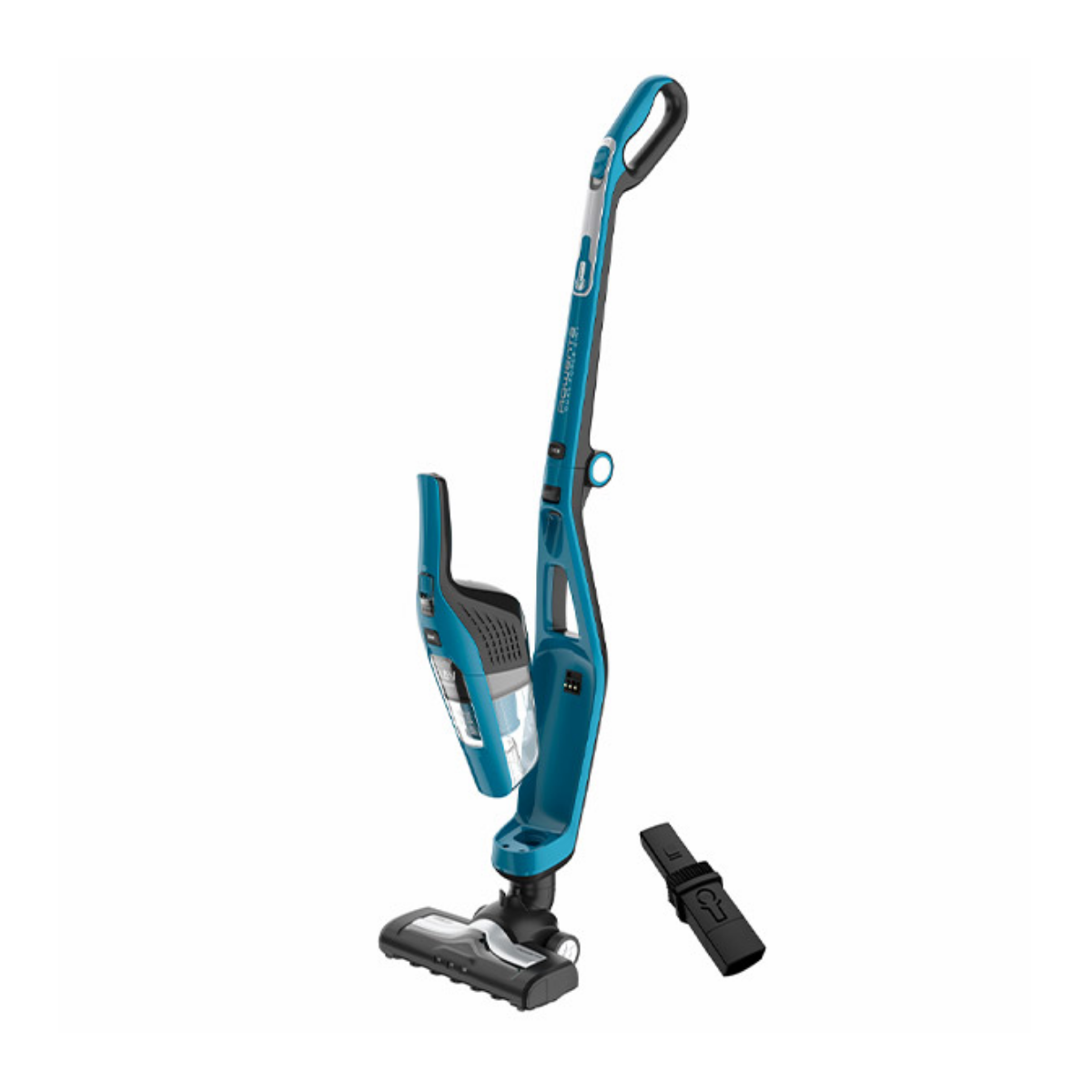 Dual Force 2 en 1, Aspiradora sin cable y de mano, Plegable, Accesorio para ranuras, Azul