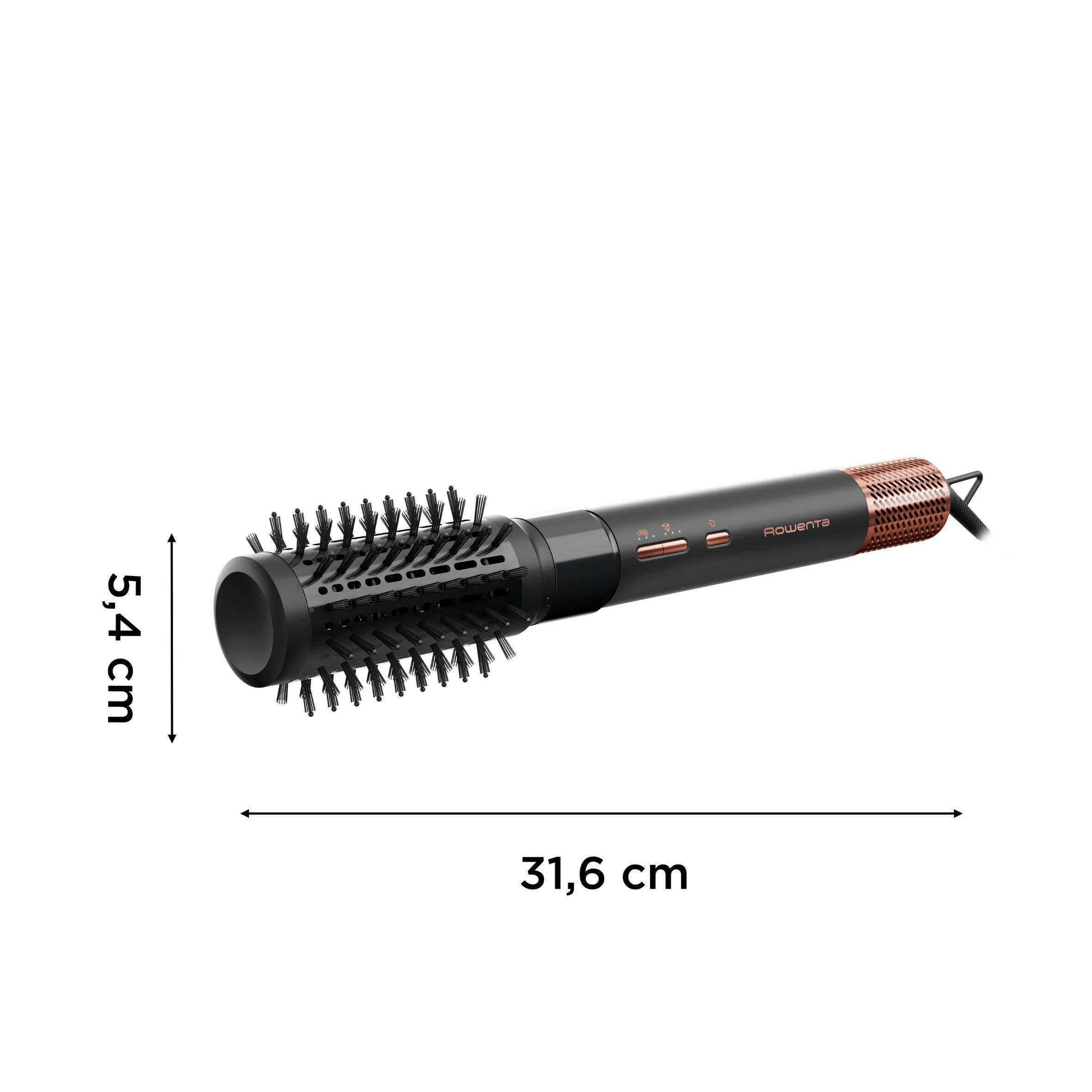 Air Shape de Rowenta, Moldeador de cabello, 4 cabezales distintos, Motor digital de alta velocidad, Hasta 150 km/h, Resultados duraderos