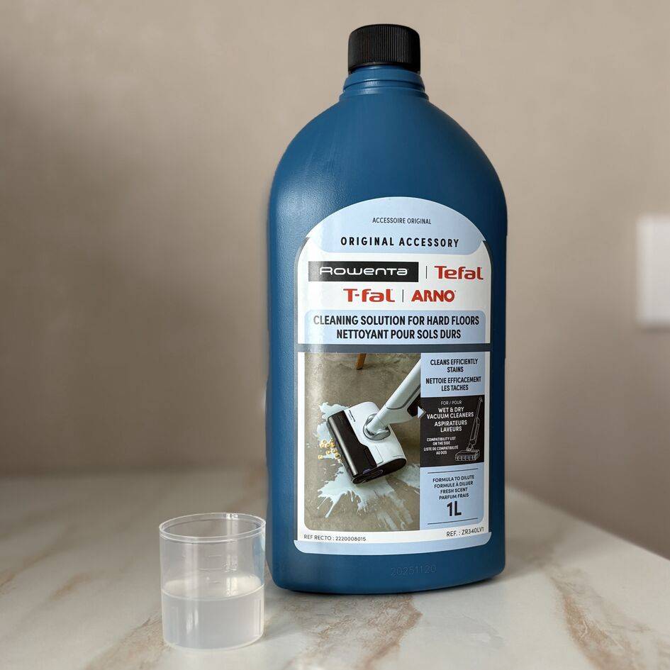 SOLUCIÓN DE LIMPIEZA PARA SUELOS DUROS 1L, Detergente compatible con la fregona eléctrica X-Clean