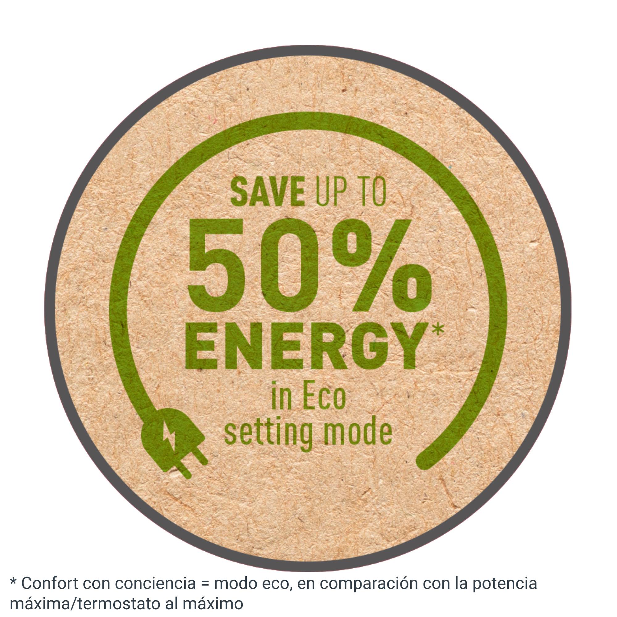 Intense Comfort + Aqua de Rowenta, Calefactor de baño, 2000 W, Tecnología Cerámica, Pantalla Digital, Ahorro energético