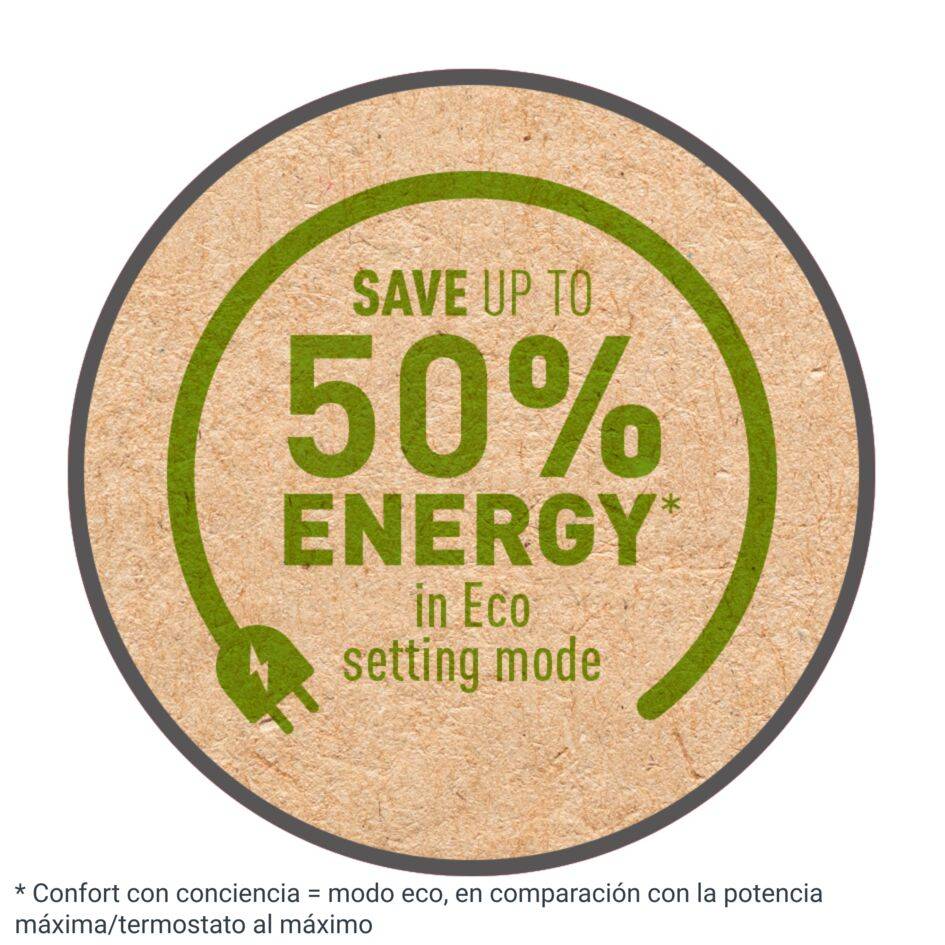 Intense Comfort + Aqua de Rowenta, Calefactor de baño, 2000 W, Tecnología Cerámica, Pantalla Digital, Ahorro energético