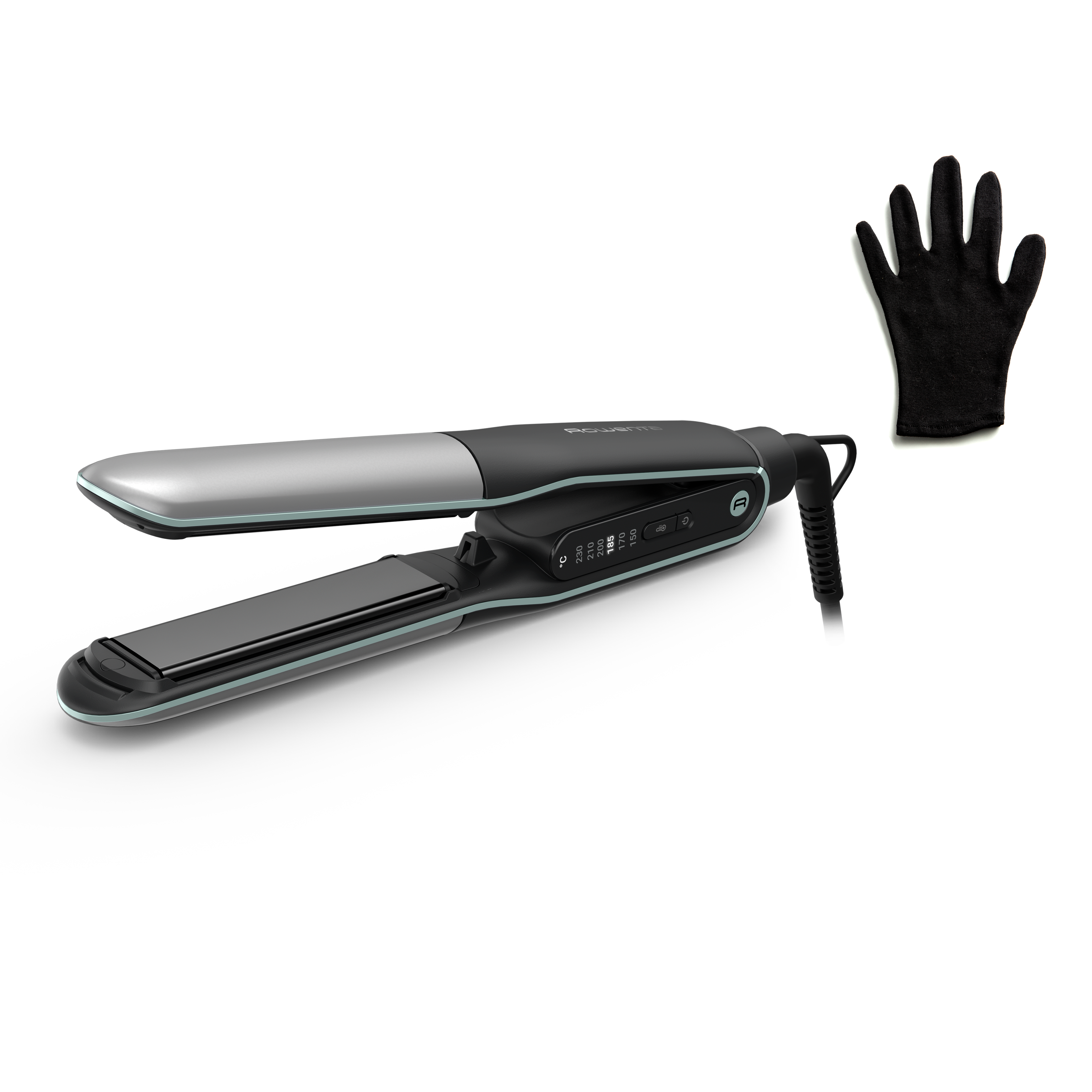 Thermostyle de Rowenta, plancha y rizador de pelo, en 1, Revestimiento de  Titanio, 150 a 230 °C