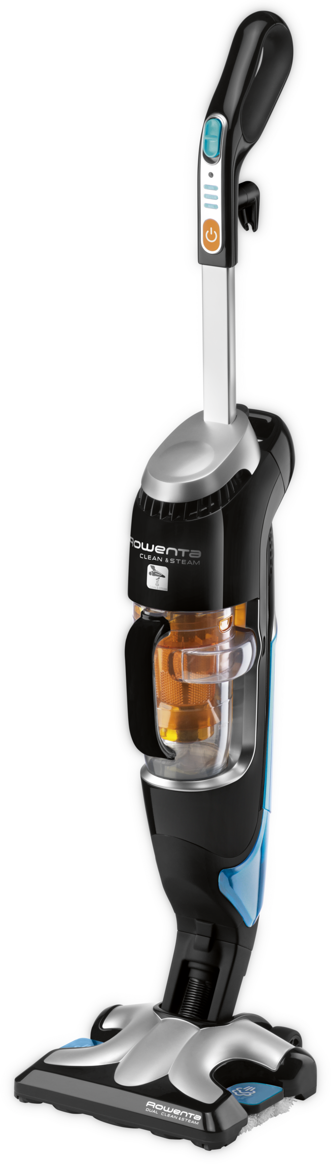 CLEAN & STEAM NEGRO Y PLATEADO