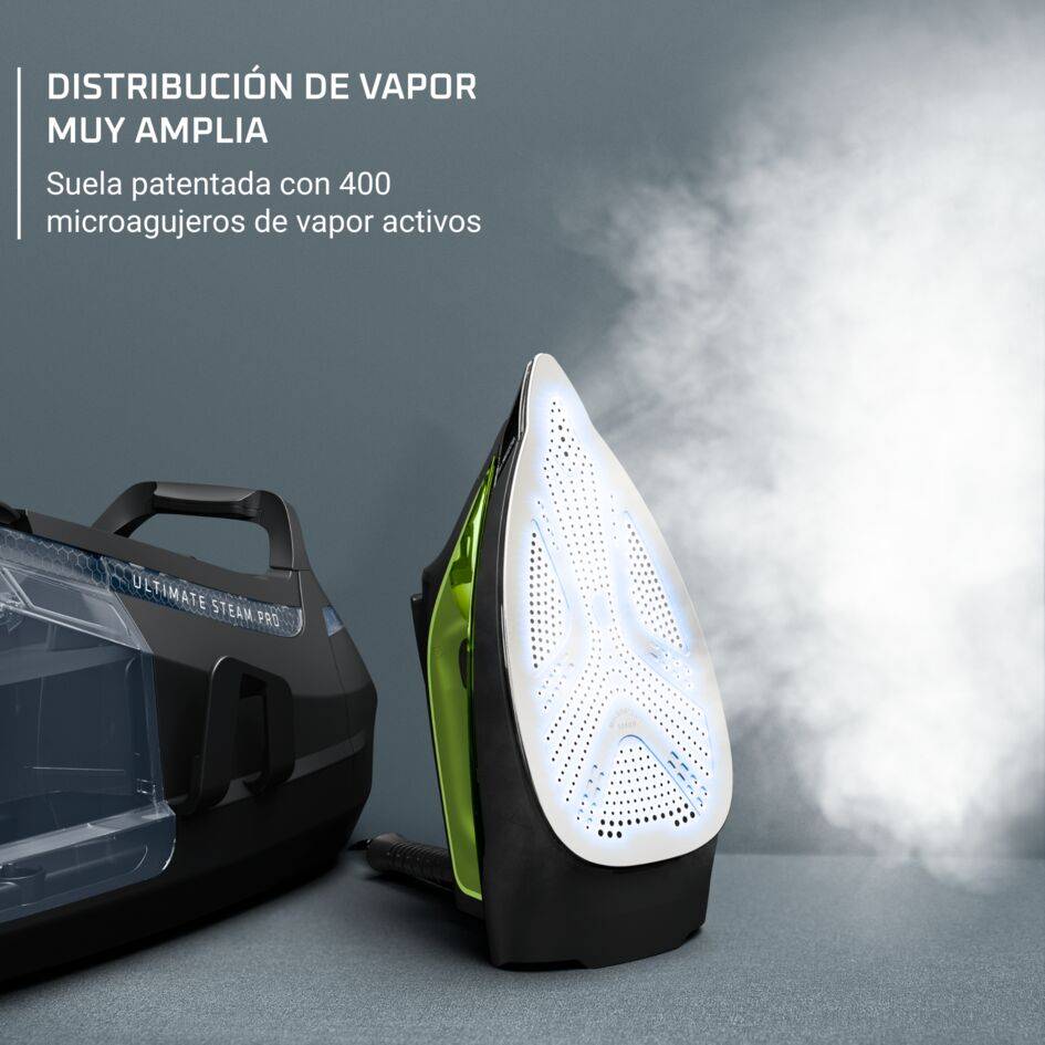 <p>Rowenta centro de planchado Silence Steam Pro con 8 bares de presión, golpe de vapor de 600 g/min, desinfecta tus prendas, 2800 W de potencia, DG9248F0 </p>