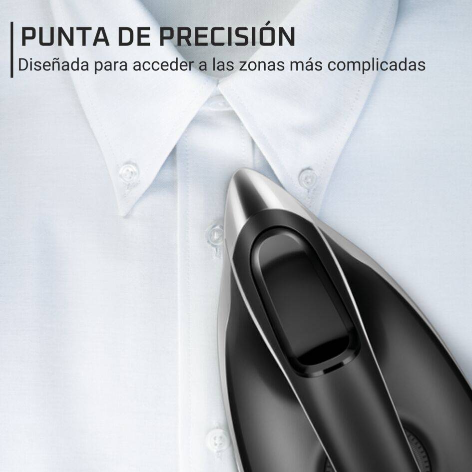 Turbosteam de Rowenta, Centro de planchado, 6,5 bares, Golpe de vapor de 370 g/min, Suela MicroSteam, Modo Eco, VR8322F0