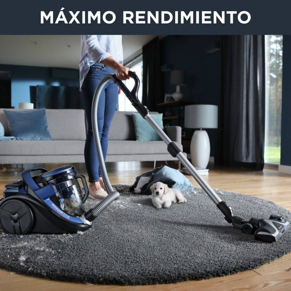 Silence Force Cyclonic, Aspiradora sin bolsa, Animal Care, Azul