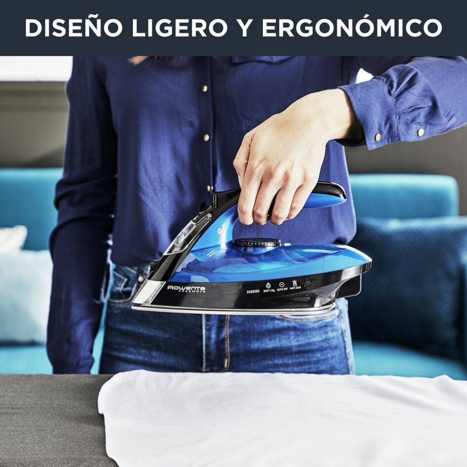 Freemove, Plancha de vapor sin cable, 2400 W, Apagado automático, Diseño ergonómico