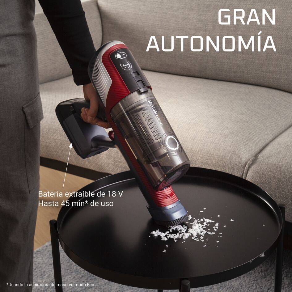 X-Pert 6.60 Smart de Rowenta, Aspiradora de mano, Ligera, Animal Kit, LED, Flexible, 18 V, BOOST, Batería extraíble, Suelos duros, Alfombras, Aspiradora de mano, Ligera, Animal Kit, LED, Flexible, 18 V, BOOST, Batería extraíble, Suelos duros, Alfombras