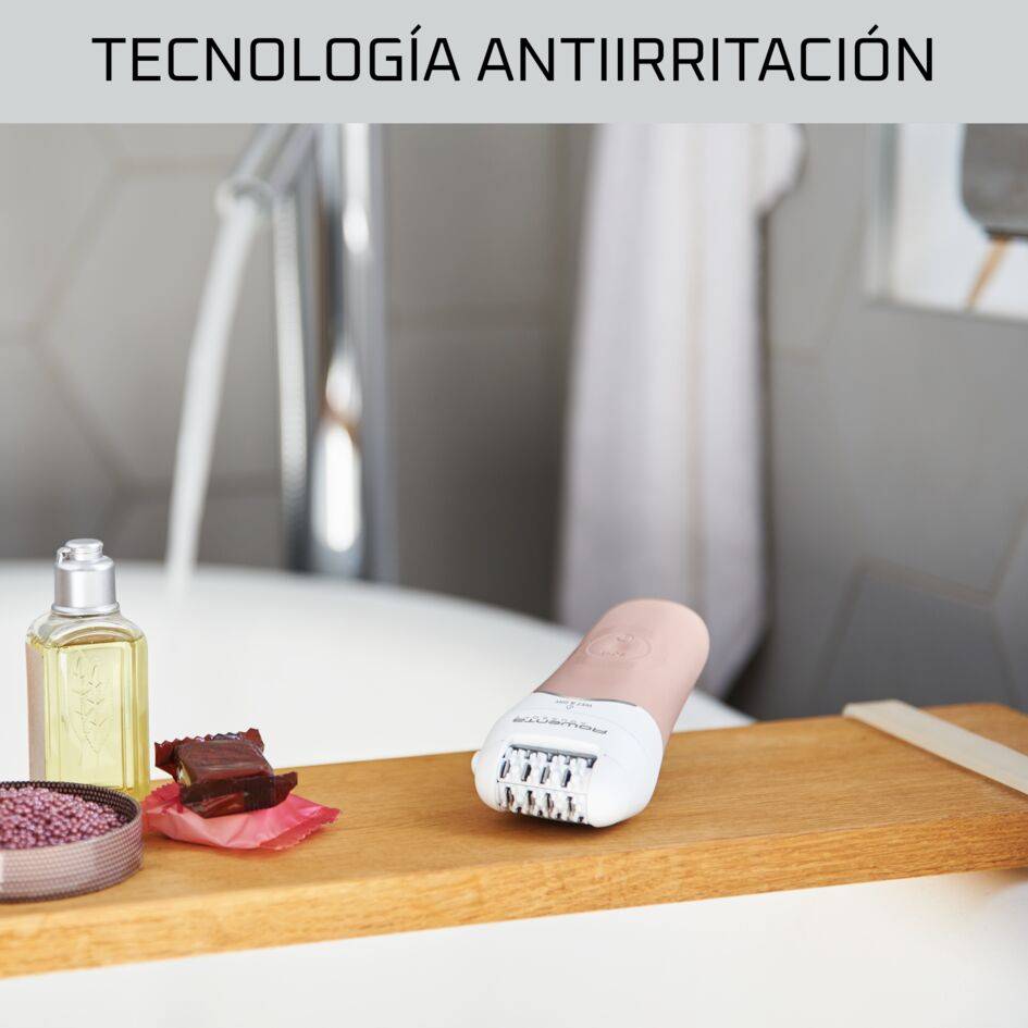 Aquasoft Wet&Dry, Depiladora, 100 % a prueba de agua, Antiirritación, 6 accesorios