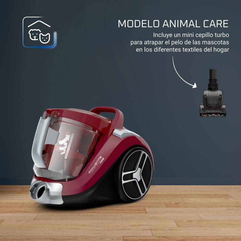 Compact Power XXL,  Aspiradora sin bolsa burdeos, Animal Care