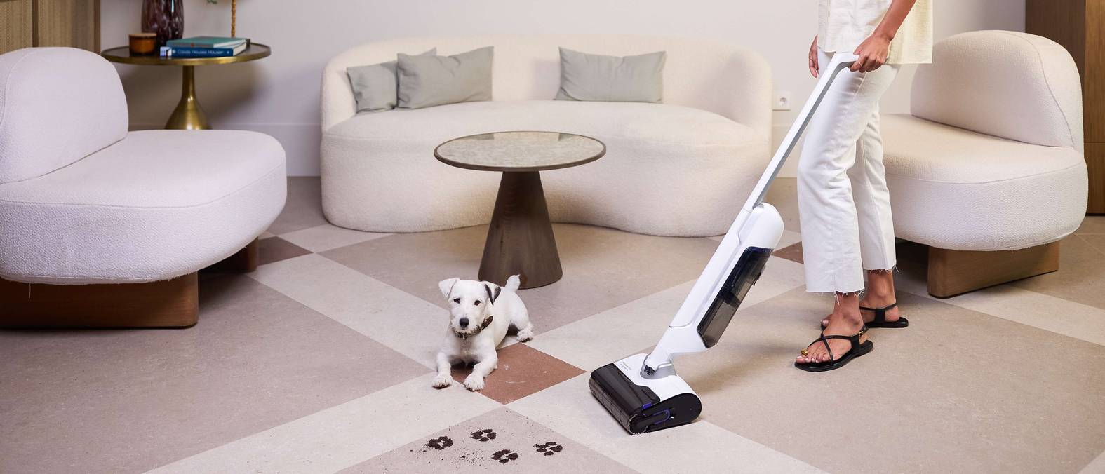 Fregona electrica para hogares con mascota