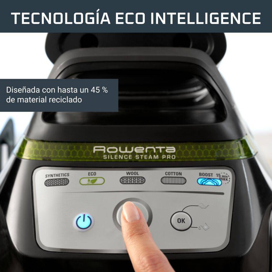 Silence Steam Pro, Centro de planchado, 8 bares, Golpe de 580 g/min, Silencioso