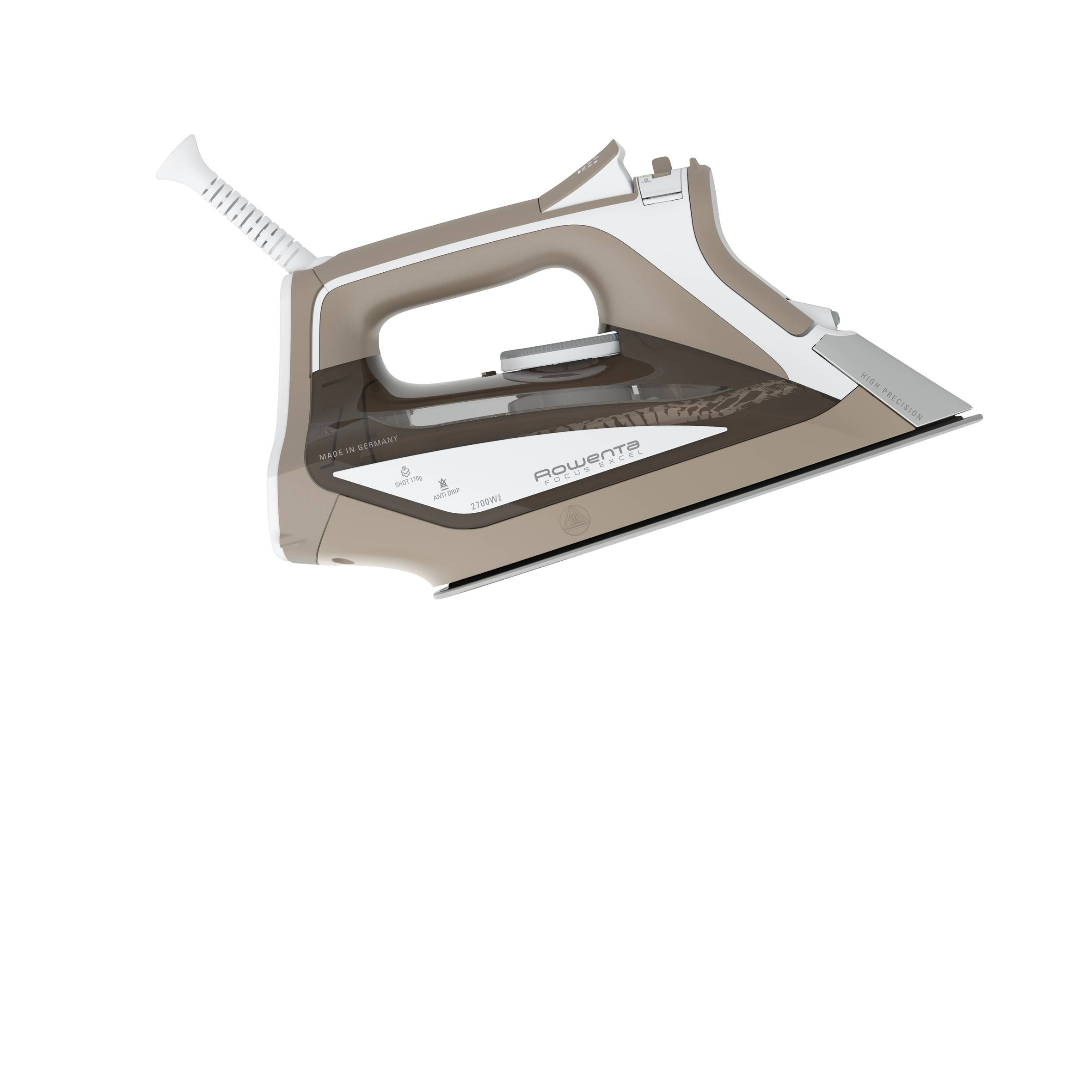 Focus Excel, Plancha de vapor, Vapor extra 170 g/min, Gran distribución de vapor