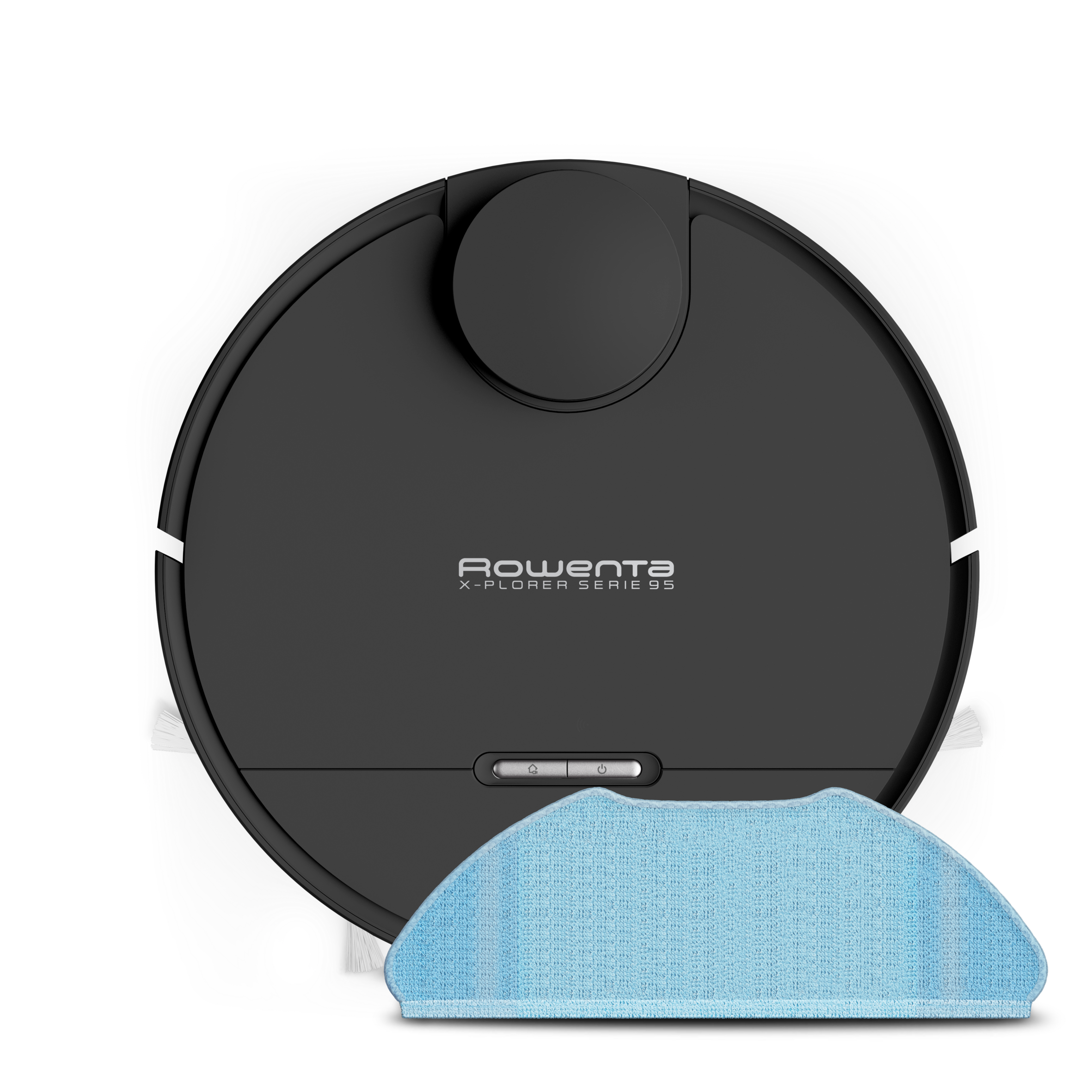 X-Plorer Serie 95 de Rowenta, gran potencia de succión, navegación ultraprecisa, ajustes personalizados, sistema de fregado, gran autonomía, compatible con smartphone y asistente de voz, modelo cuidado animal