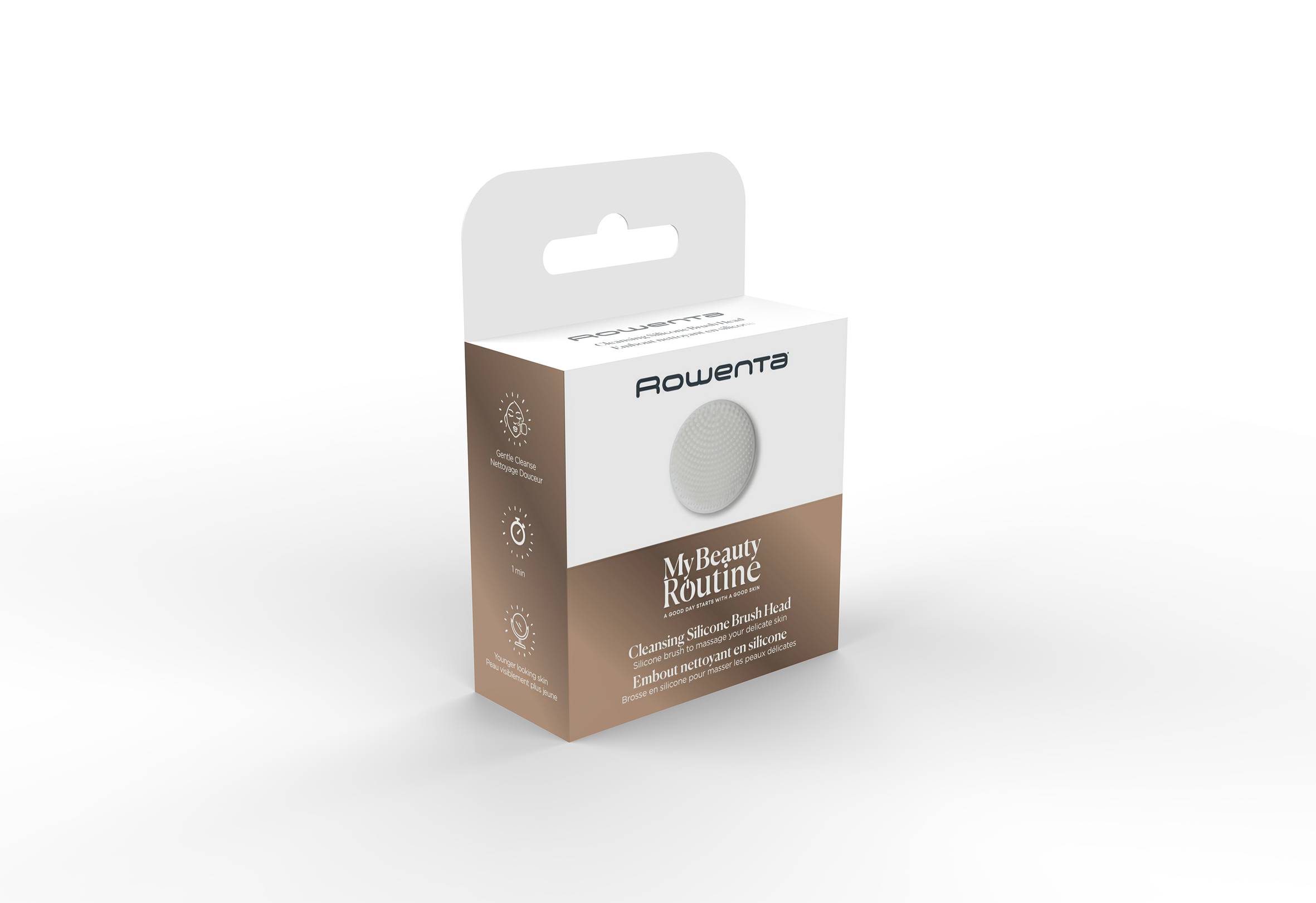 Boquilla con cepillo para la cara en silicona XD4130F0