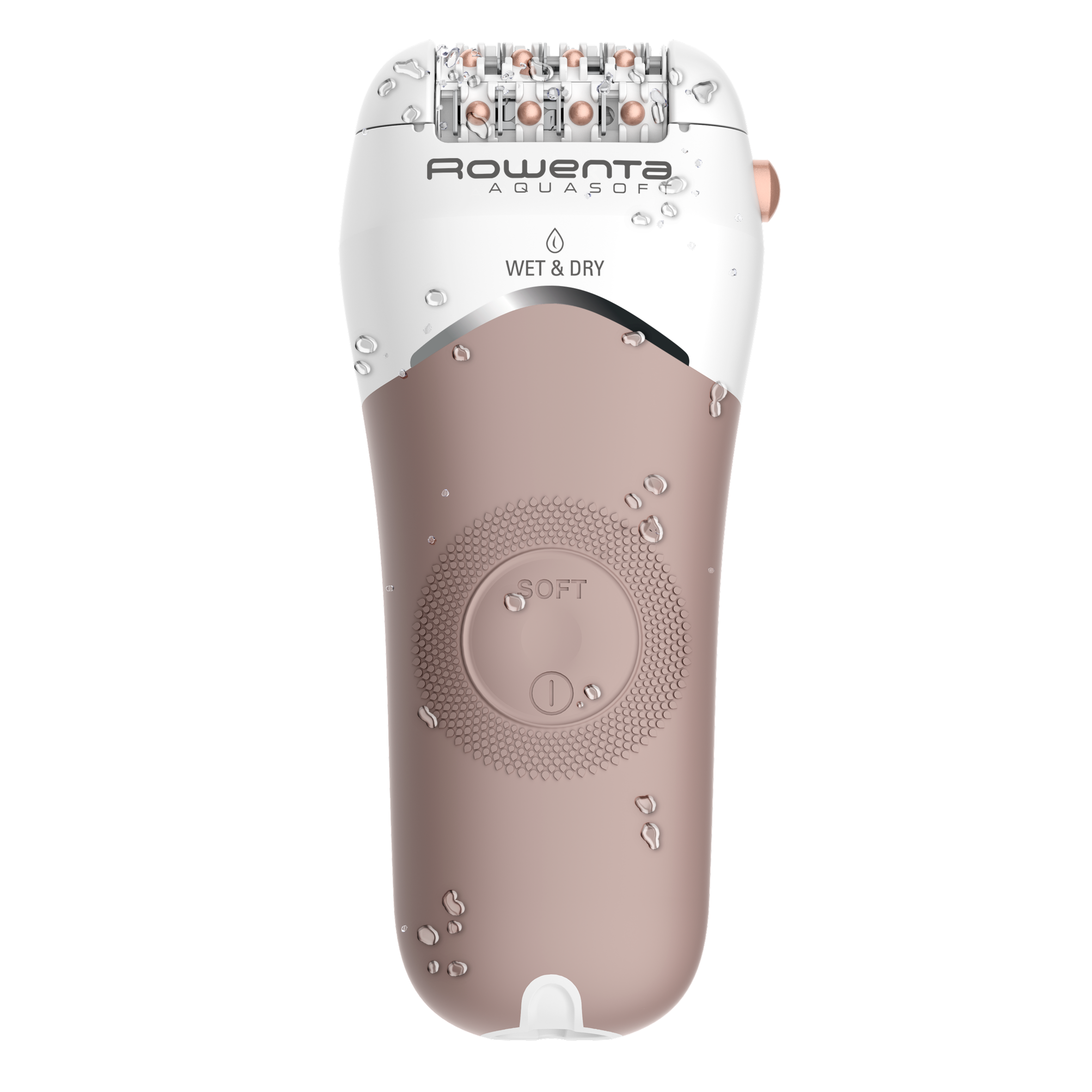 Aquasoft Rowenta, Depiladora para mujer, resistente al agua, tecnología Wet&Dry