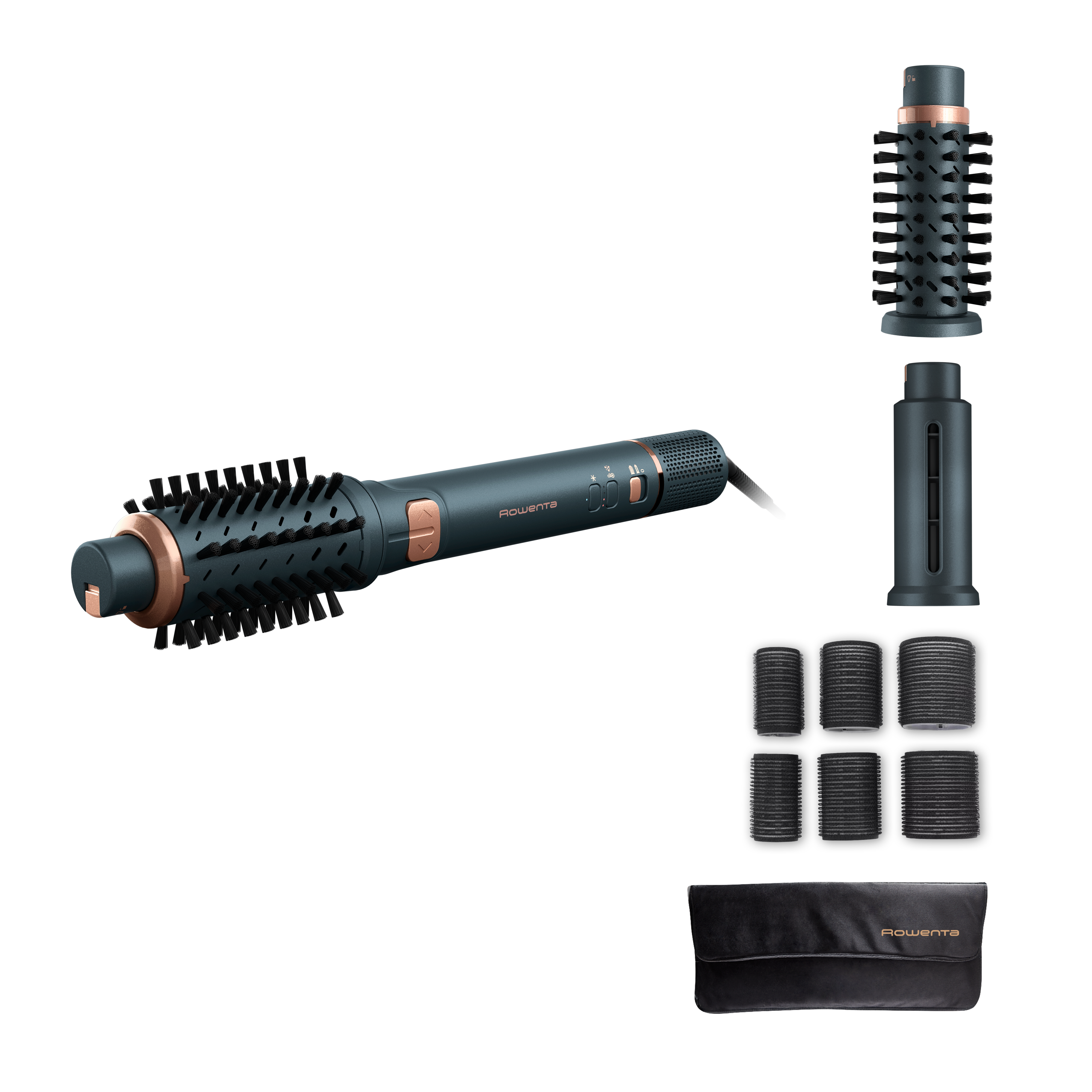 Air Rotate de Rowenta, Cepillo de aire caliente giratorio, Cerdas naturales, Motor de alta velocidad, 160 km/h