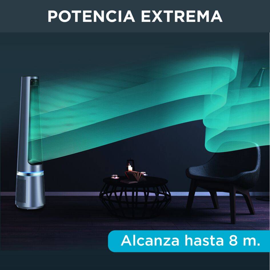 Eclipse 2 en 1, Purificador + Ventilador, 2 en 1, 12 velocidades