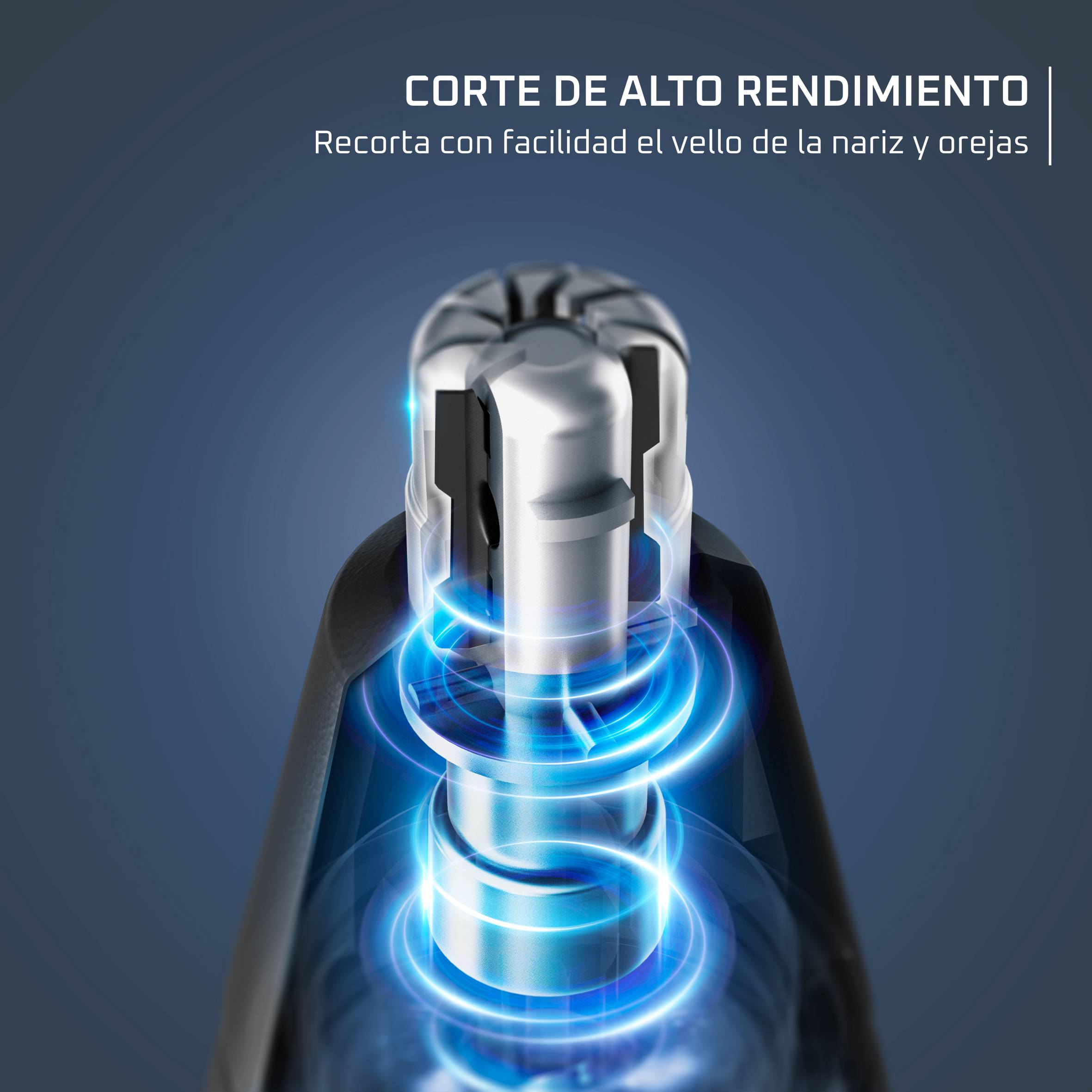 Performance de Rowenta, Cortapelos para nariz, Cuchillas de acero inoxidable, Gran autonomía 