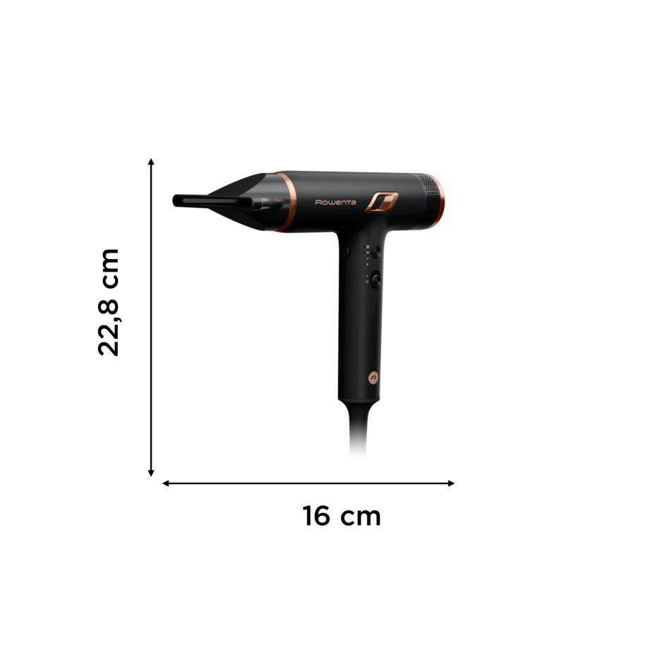 Nano de Rowenta, Secador de Pelo, Tecnología de Motor de Alta Velocidad, Flujo de Aire de más de 266&nbsp;km/h, Diseño Compacto