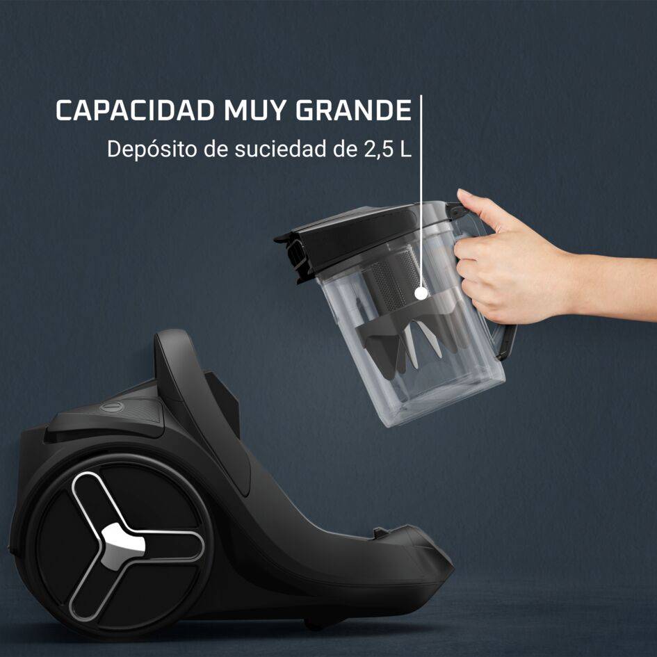 Green Force Cyclonic Max de Rowenta, Aspiradora Sin Bolsa, 900 W, Modelo Clásico, Diseño Ecorresponsable, 2,5&nbsp;L de capacidad