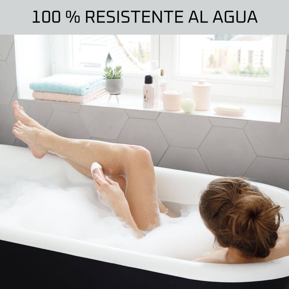 Aquasoft Wet&Dry, Depiladora, 100 % a prueba de agua, Antiirritación, 6 accesorios